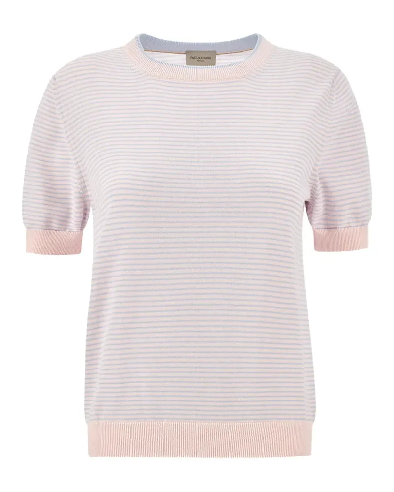 Paul & Shark striped short-sleeve sweater - Rosa Rosa