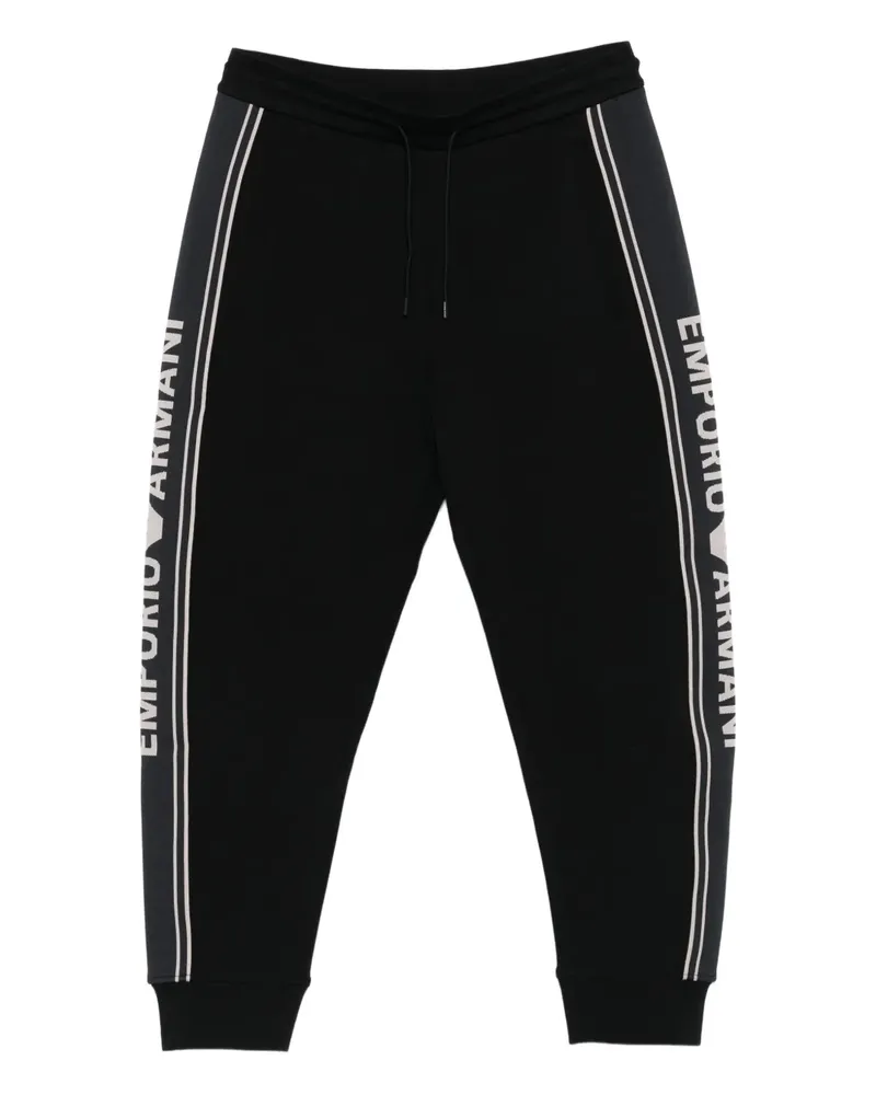 Emporio Armani Jogginghose mit Logo - Schwarz Schwarz
