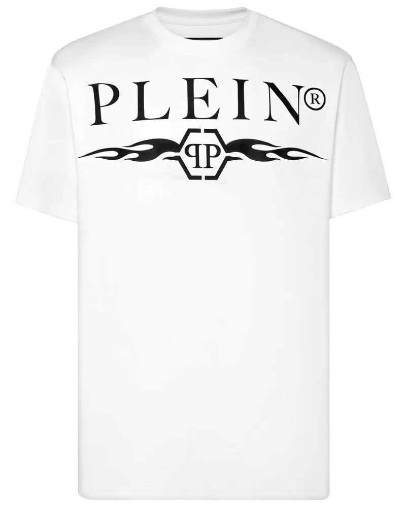 Philipp Plein T-Shirt mit Logo-Print - Weiß Weiß