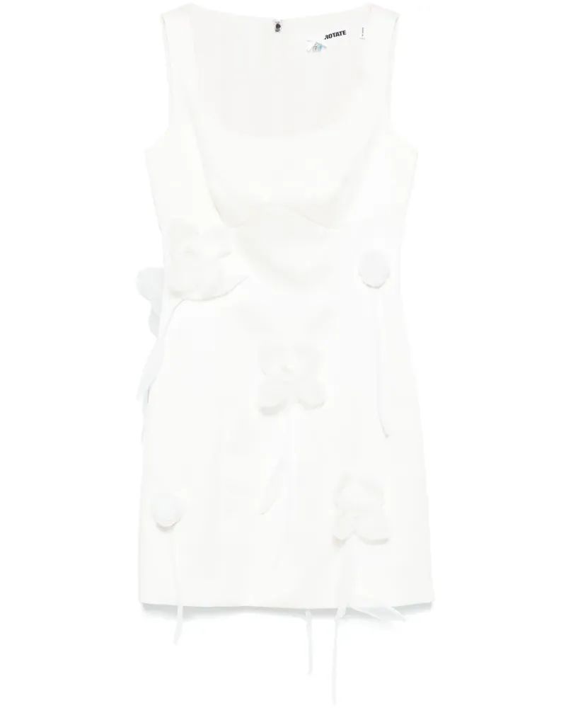 ROTATE Birger Christensen 3D Lily Minikleid - Weiß Weiß
