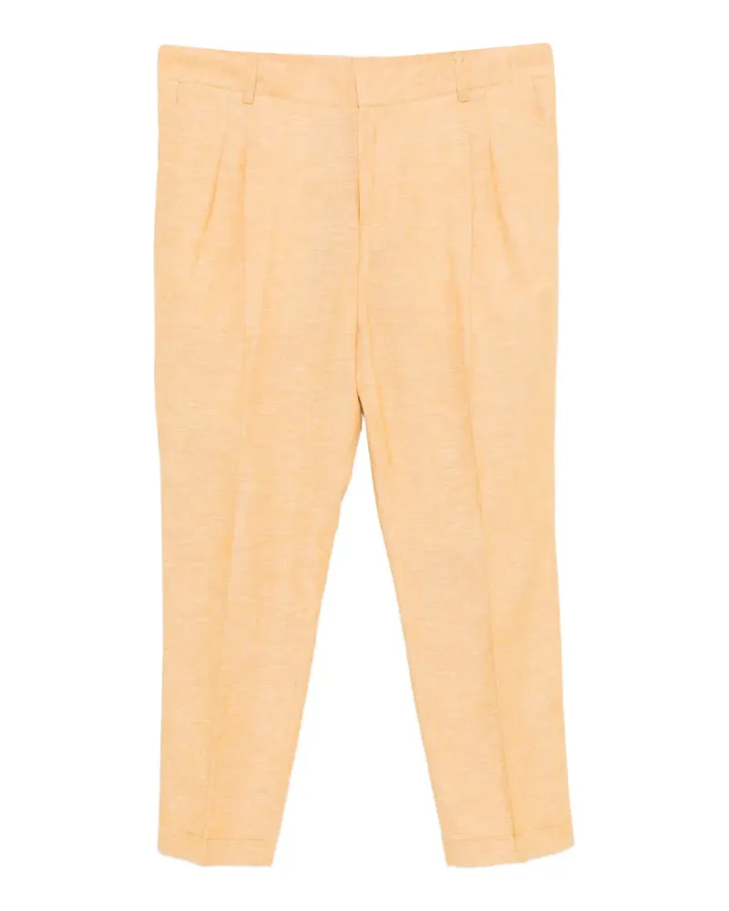 Daniele Alessandrini pleated tailored trousers - Orange Orange