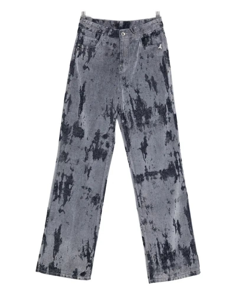 Patrizia Pepe Jeans mit weitem Bein - Grau Grau