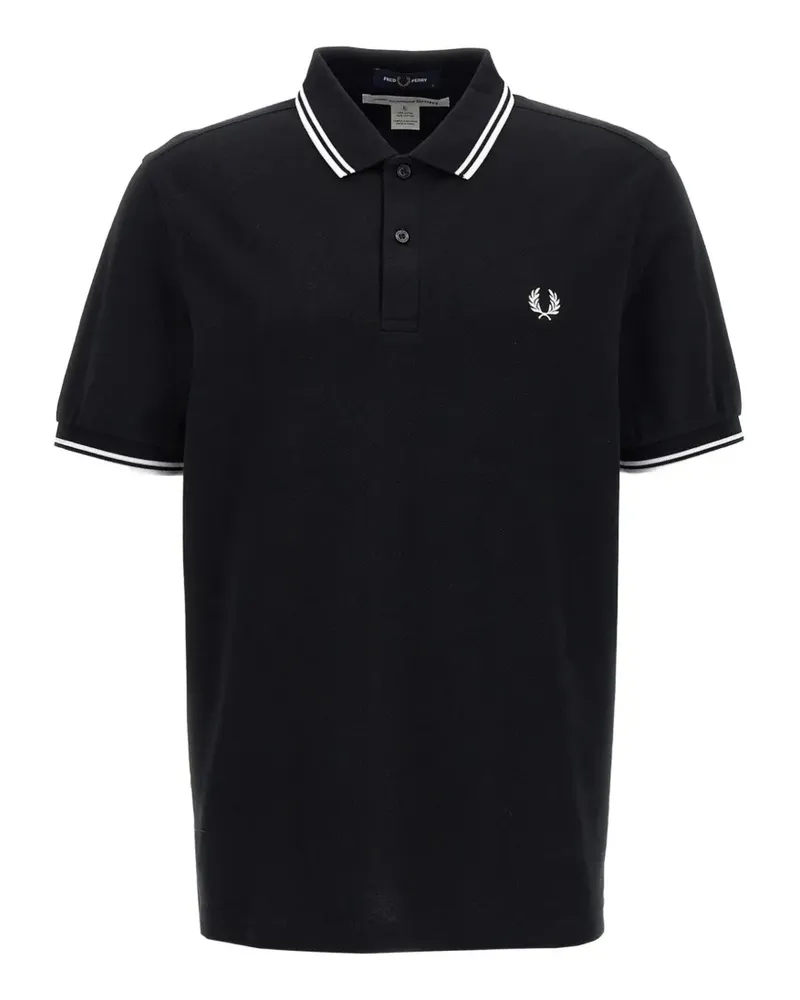 Comme des Garçons x Fred Perry Poloshirt mit Logo-Stickerei - Blau Blau
