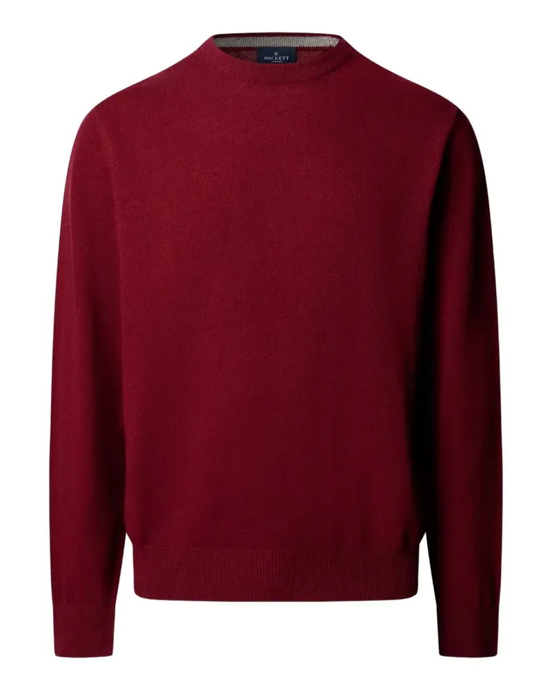 Hackett Pullover mit Ellenbogen-Patches - Rot Rot