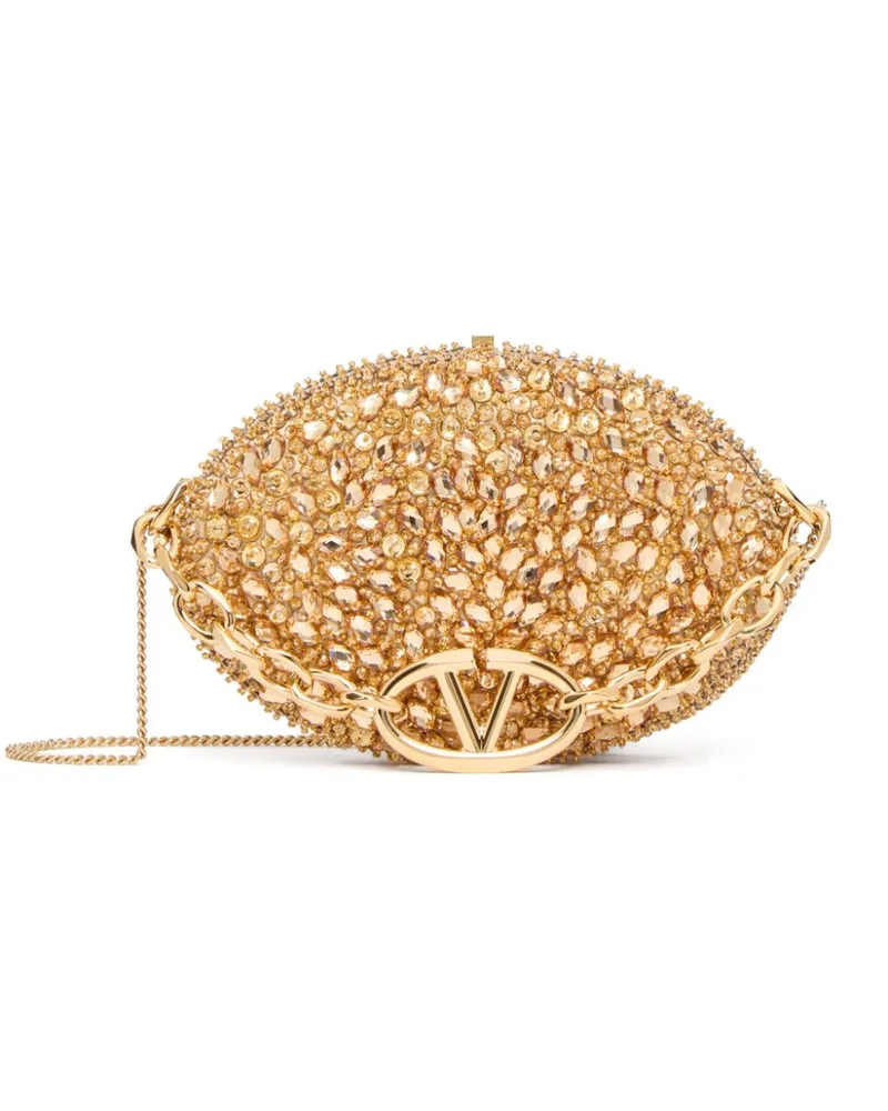 Valentino Garavani Carry Secrets Clutch - Gold Gold