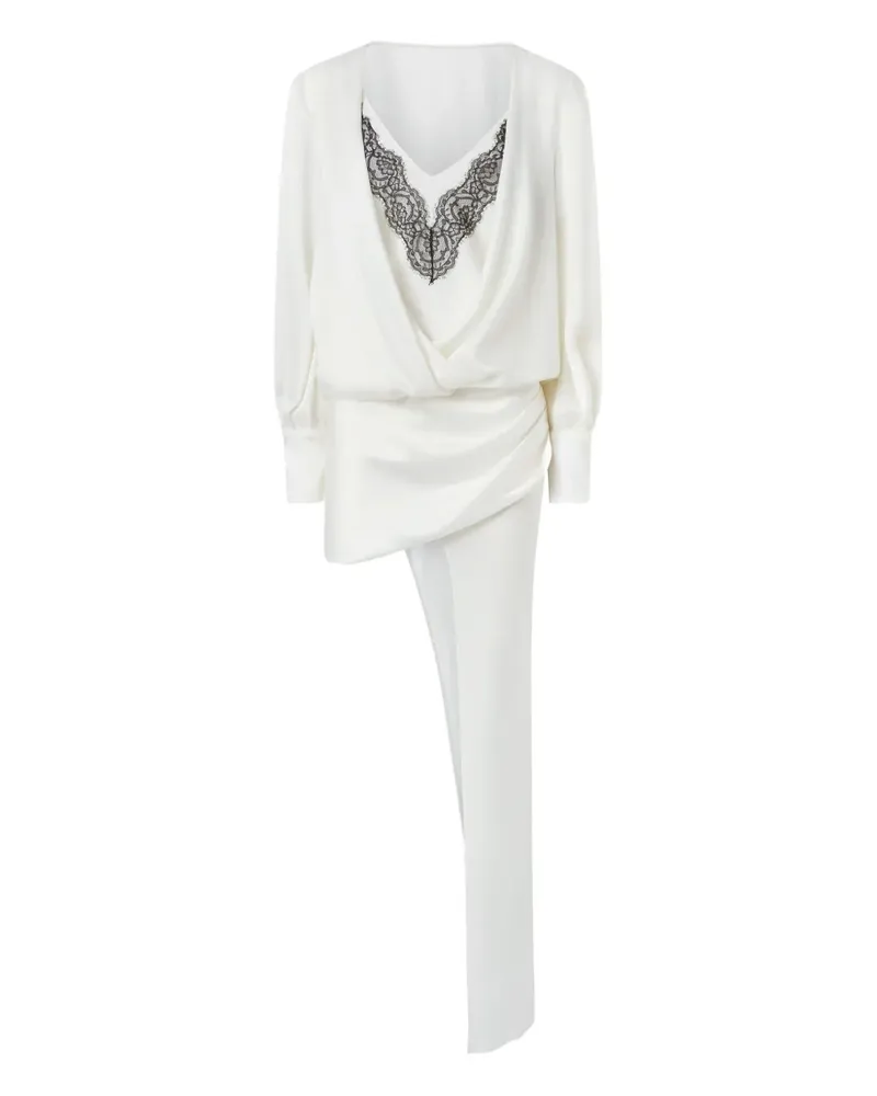 Pinko Minikleid mit Spitze - ZZ1 BIANCO/NERO Zz1