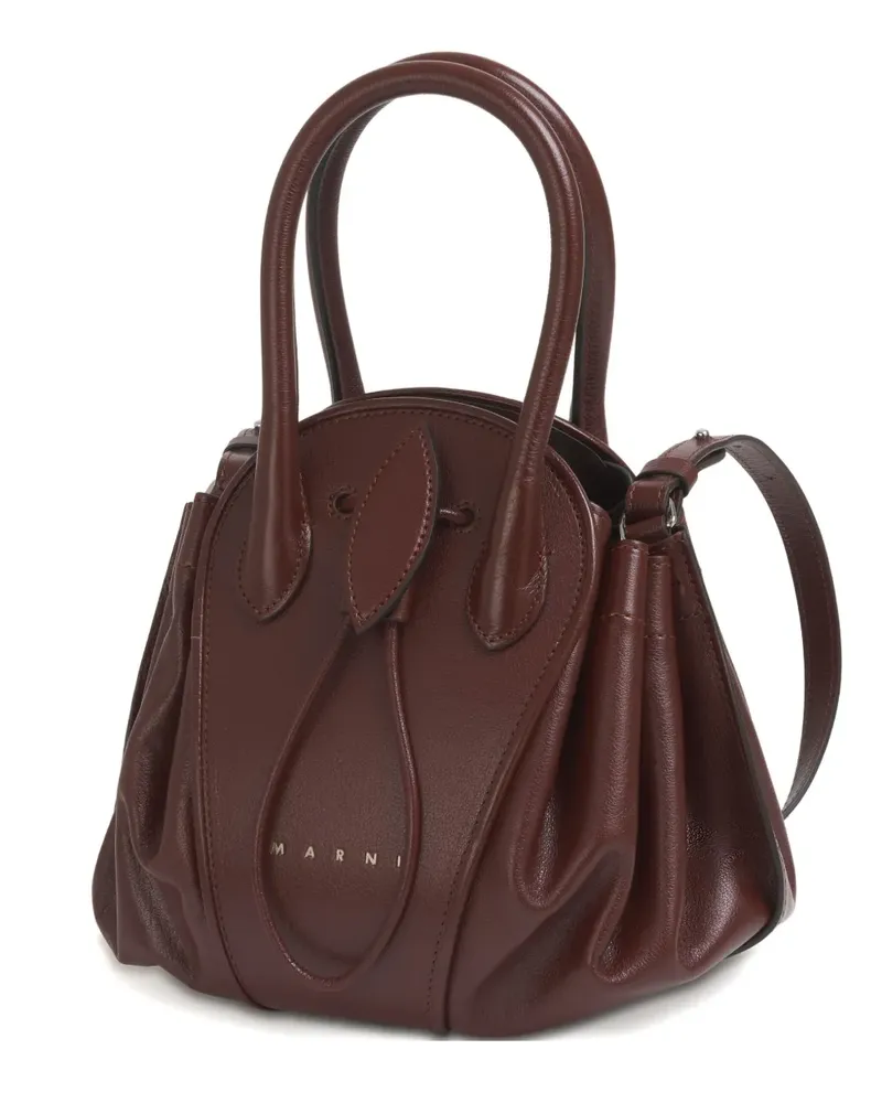 Marni Tulipea Schultertasche - Braun Braun
