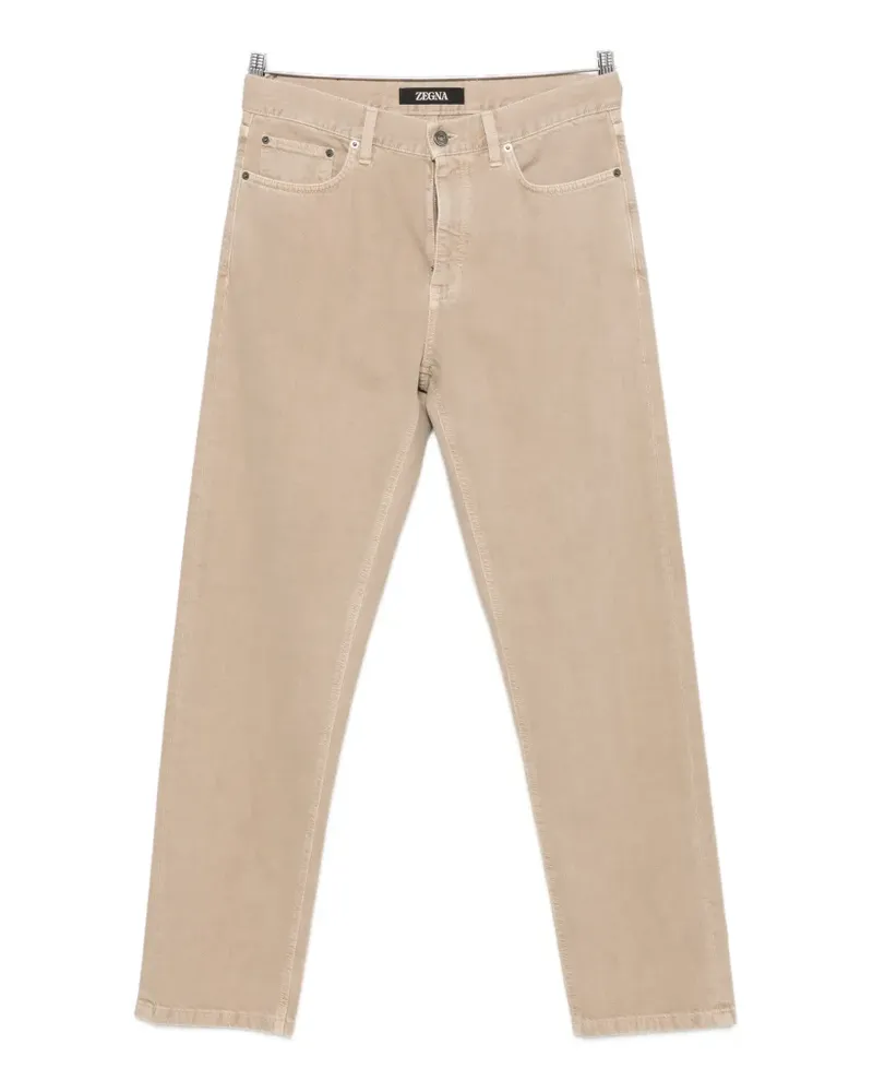 Ermenegildo Zegna straight-leg five-pocket jeans - Nude Nude