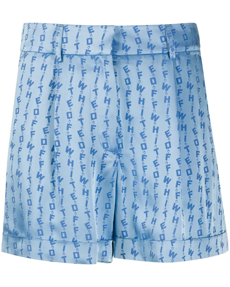 OFF-WHITE Shorts mit Logo - Blau Blau