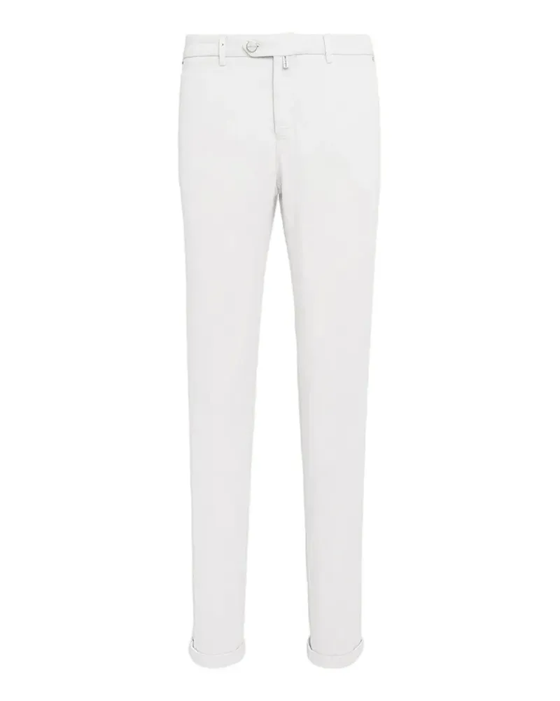 Kiton Hose mit schmalem Schnitt - Weiß Weiß