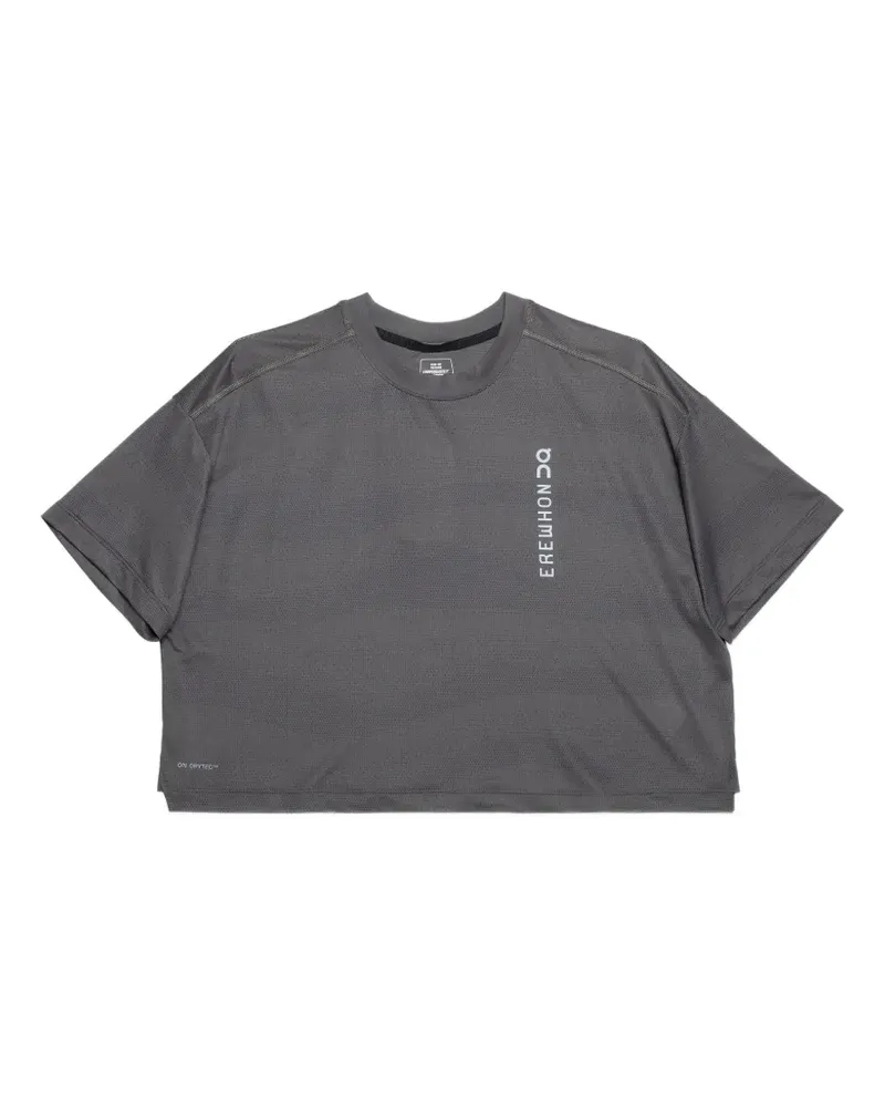 ON x Erewh logo-print performance T-shirt - Braun Braun