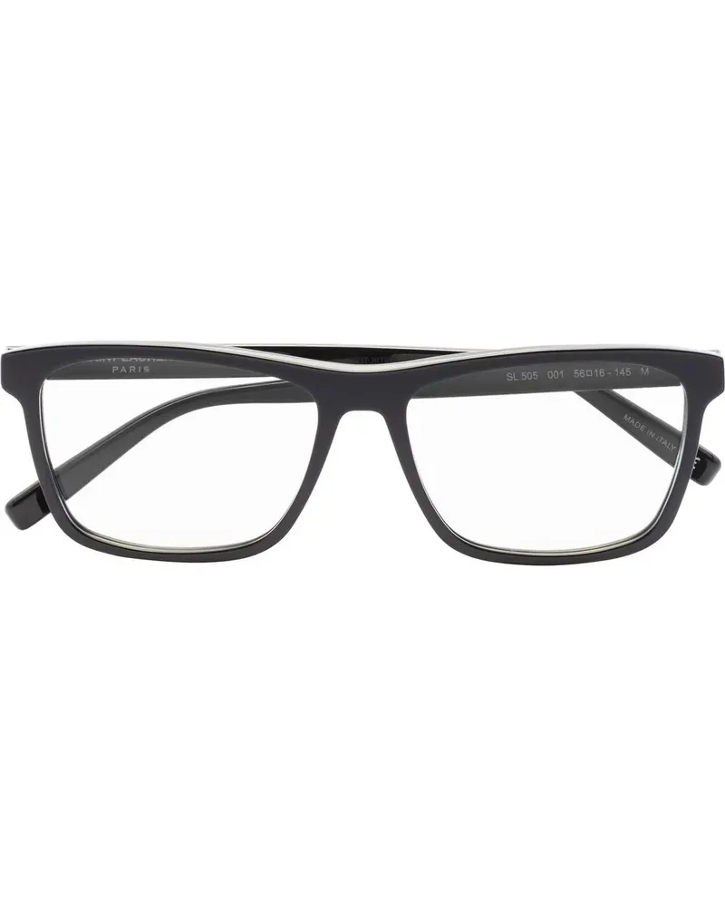 Saint Laurent SL 505 Brille mit eckigem Gestell - Schwarz Schwarz