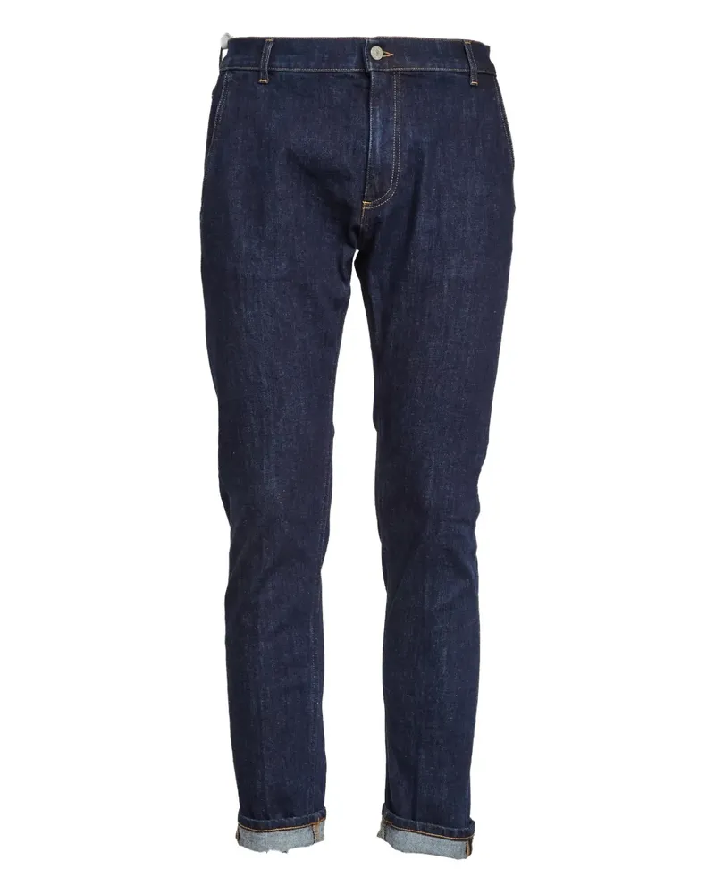 Dondup Jeff Jeans mit Eingrifftaschen - Blau Blau