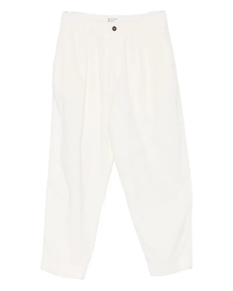 Universal Works corduroy trousers - Weiß Weiß