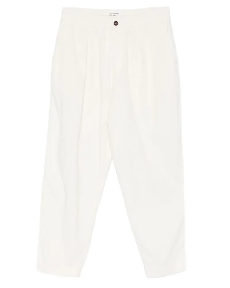 Universal Works Hose aus Cord - Weiß Weiß