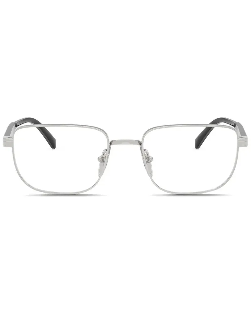 Prada Brille mit eckigem Gestell - Silber Silber