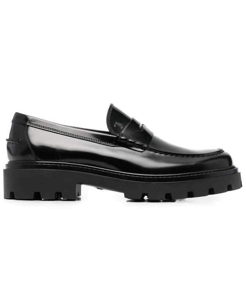 TOD'S Loafer aus Lackleder - Schwarz Schwarz