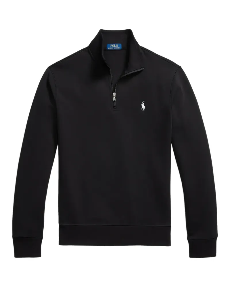 Ralph Lauren Pony Pullover mit kurzem Reißverschluss - Schwarz Schwarz