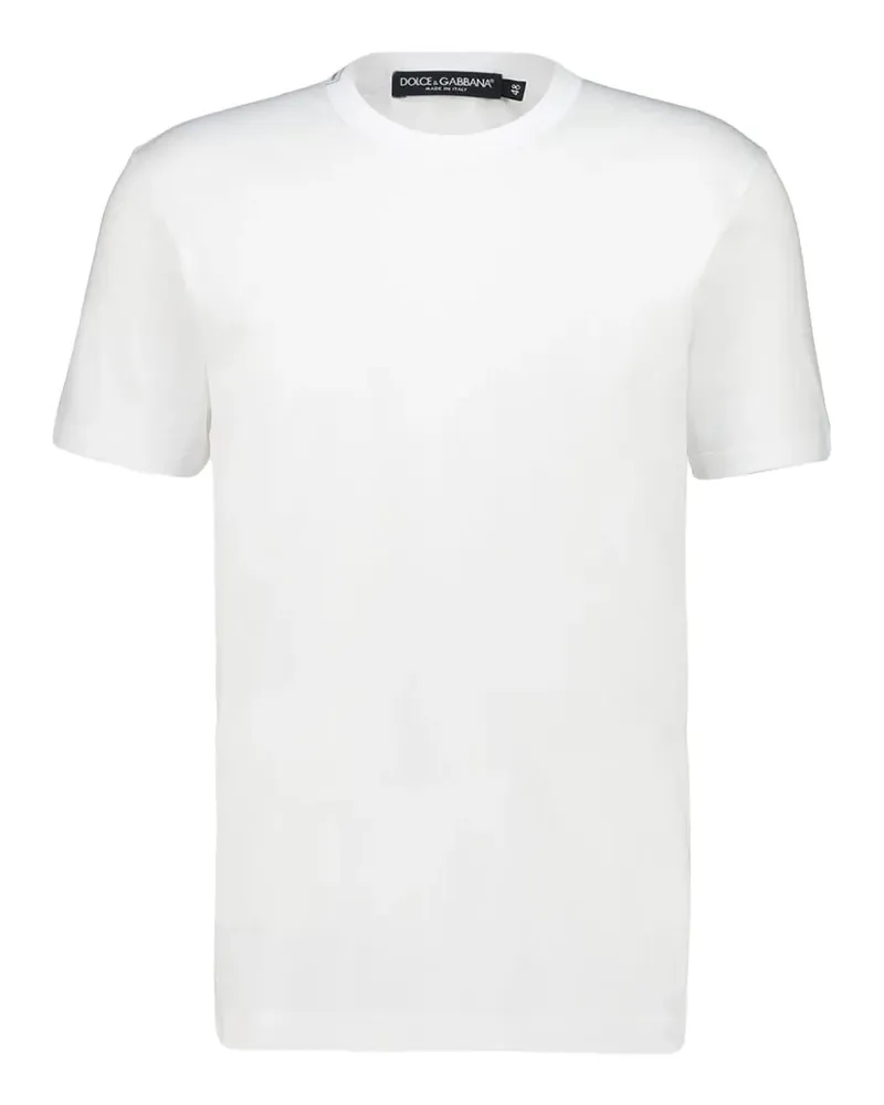 Dolce & Gabbana T-Shirt mit Rundhalsausschnitt - Weiß Weiß