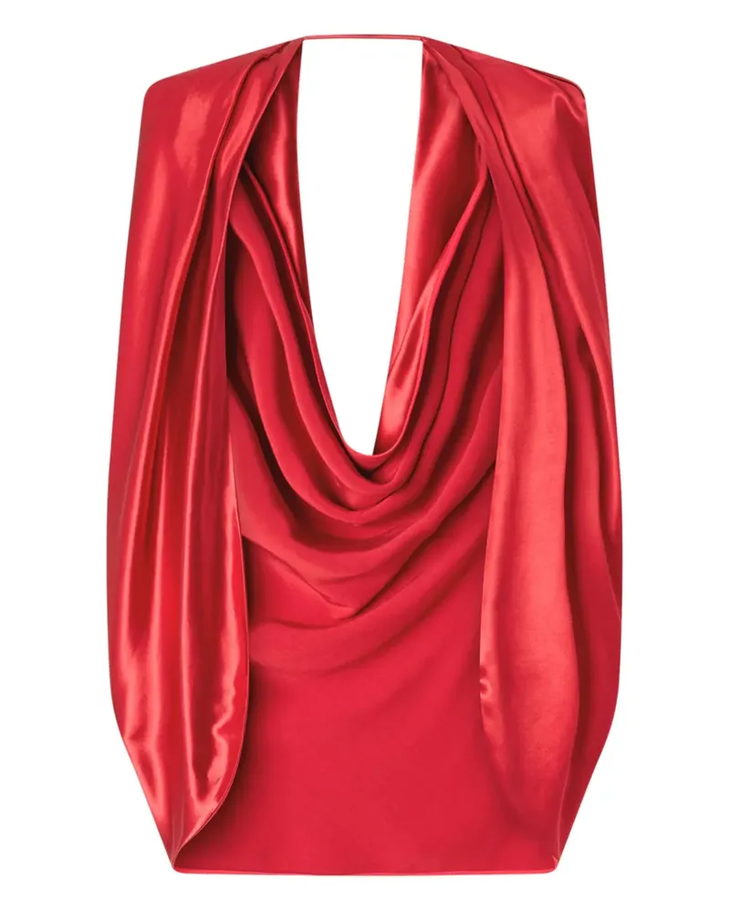 Genny draped cowl-effect cape - Rot Rot