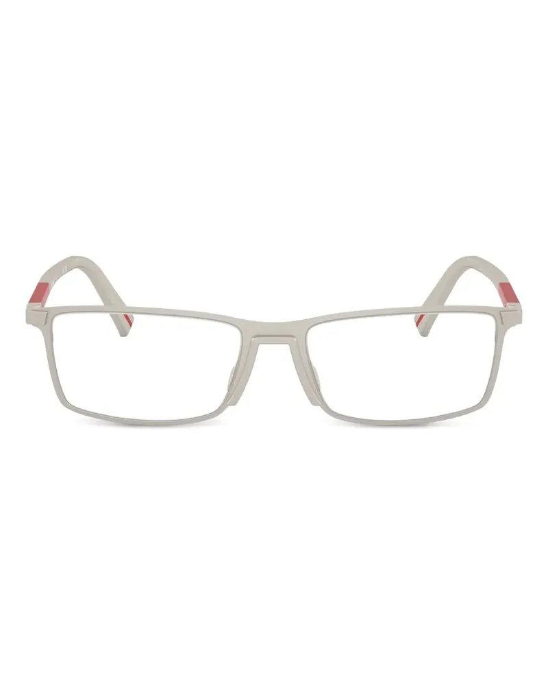 Prada Brille mit eckigem Gestell - Grau Grau