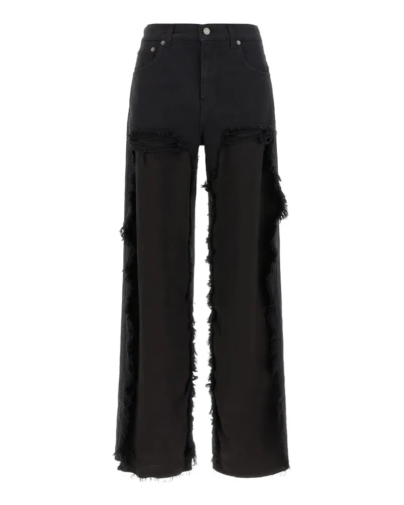 Haikure Bonnie Wide-Leg-Jeans - Schwarz Schwarz