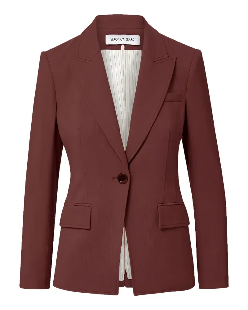 Veronica Beard Isaac Dickey single-breasted peaked-lapel blazer - Braun Braun