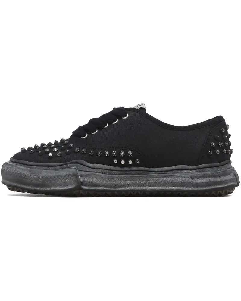 MIHARAYASUHIRO Baker OG Sneakers mit Nieten - Schwarz Schwarz