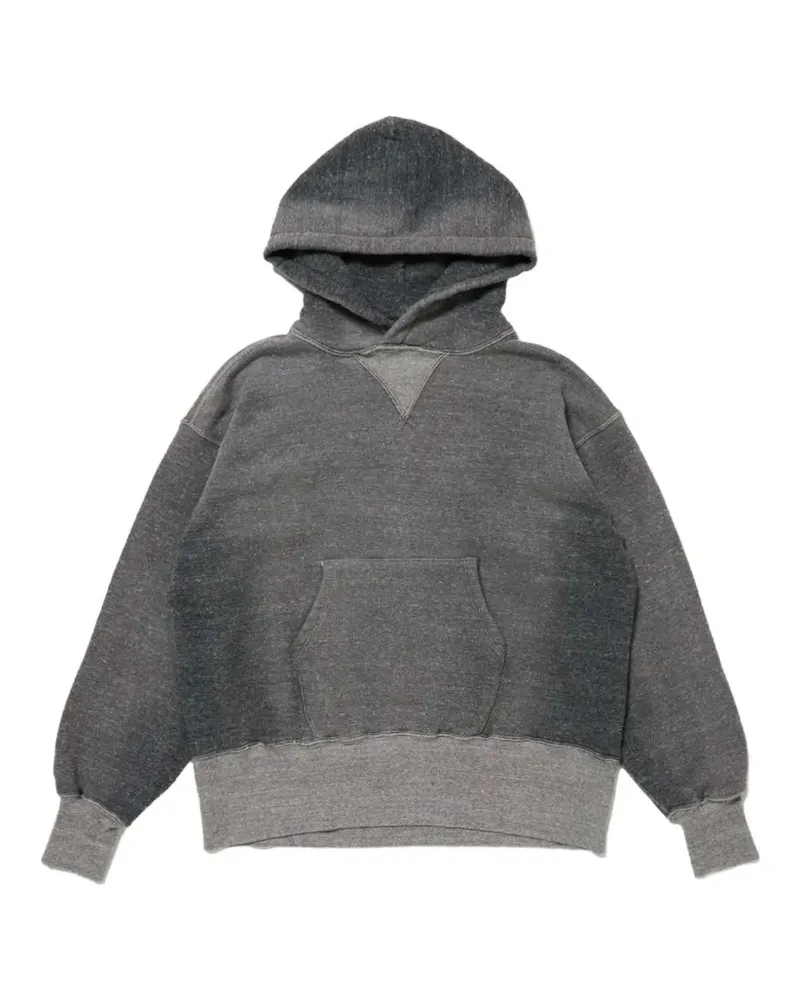 Taiga Takahashi LOT 606 Hoodie mit Ellenbogen-Patch - Grau Grau