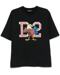 Dsquared2 T-Shirt mit grafischem Print Schwarz