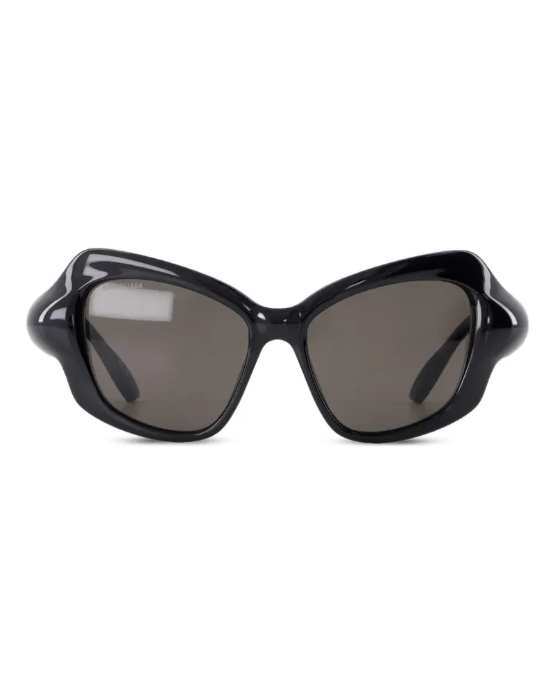 Balenciaga Cat-Eye-Sonnenbrille mit BB - Schwarz Schwarz