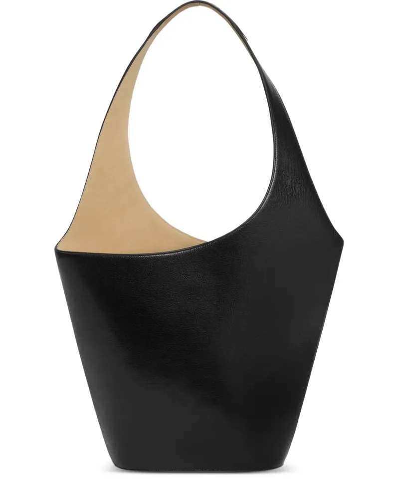 Alberta Ferretti Schultertasche mit Innentasche - Schwarz Schwarz
