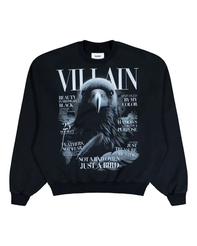 Doublet print-detail sweatshirt - Schwarz Schwarz
