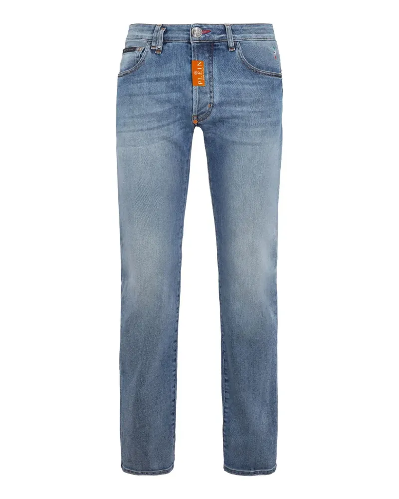 Philipp Plein straight supreme fit jeans basic - Blau Blau