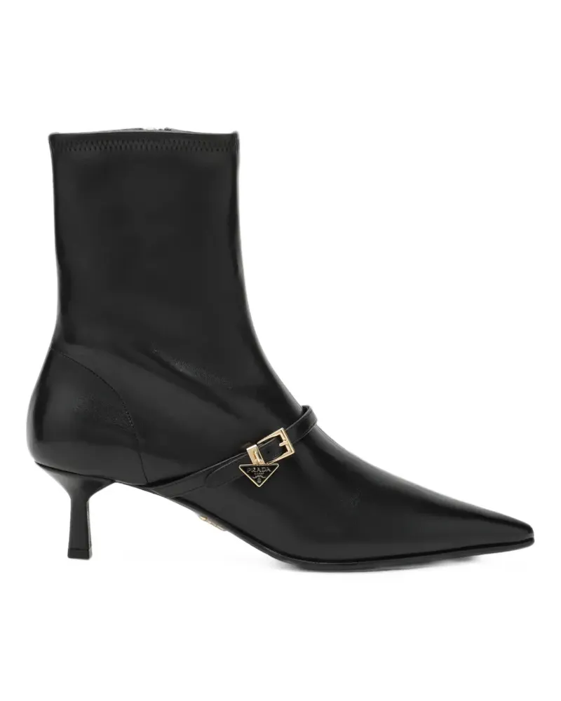 Prada Stiefeletten aus Stretch-Nappaleder - Schwarz Schwarz