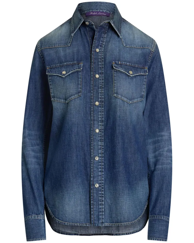 Ralph Lauren Klassisches Jeanshemd Blau