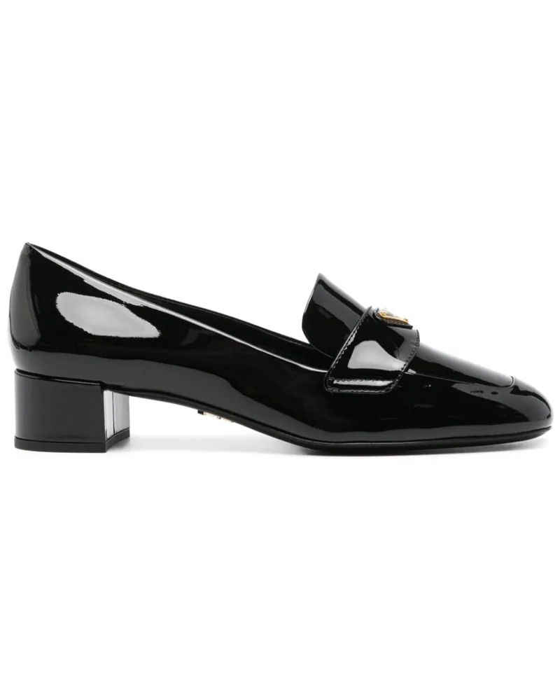 Prada Pumps aus Lackleder 35mm Schwarz