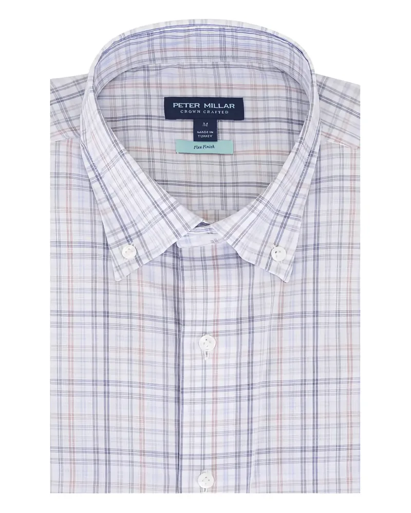 Peter Millar Kariertes Hemd - Grau Grau