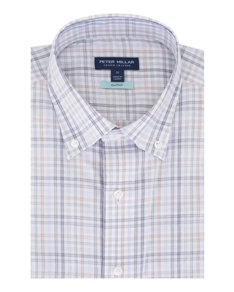 Peter Millar button-up checked shirt - Grau Grau