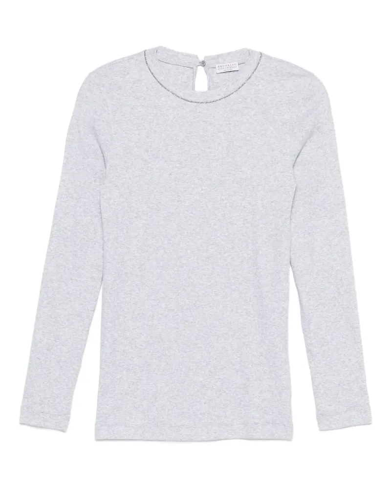Brunello Cucinelli Klassisches Langarmshirt - Grau Grau