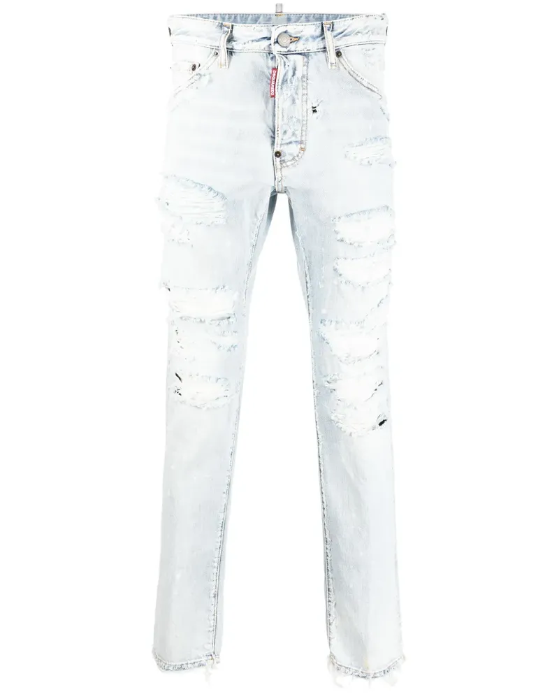 Dsquared2 Jeans im Destroyed-Look - Blau Blau