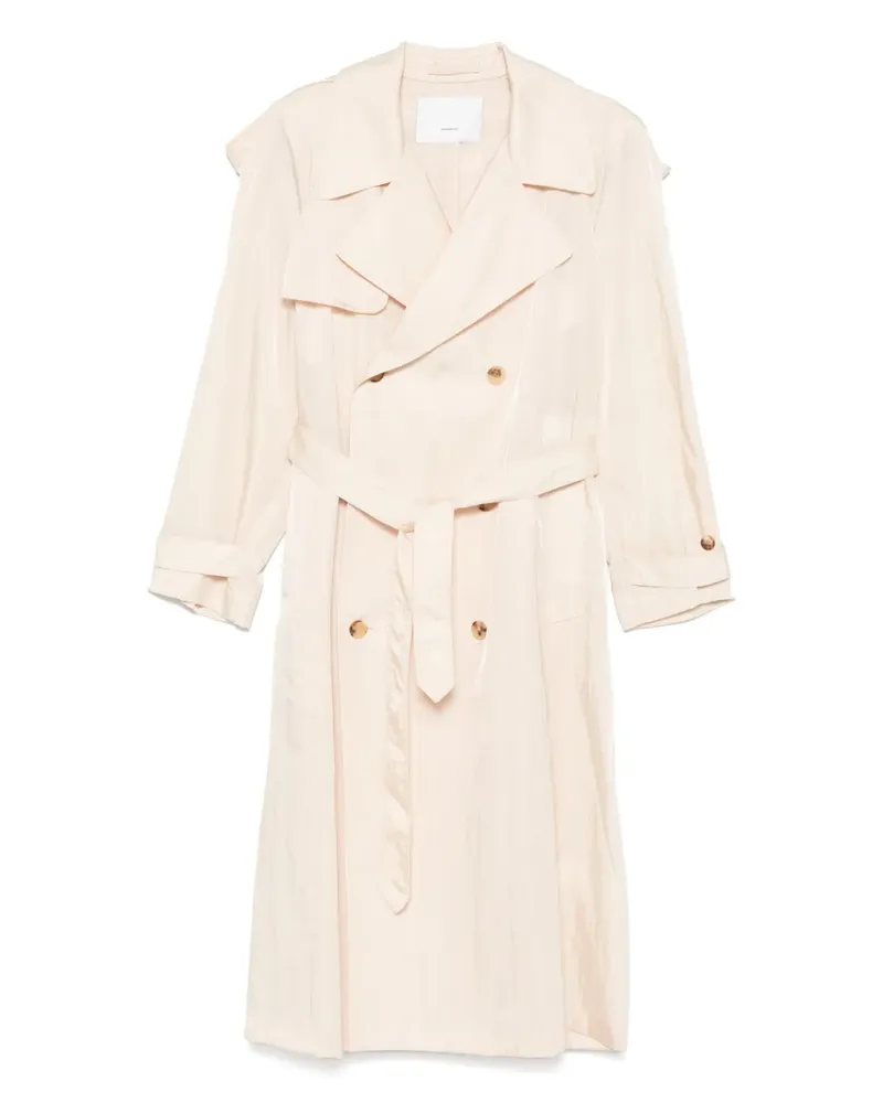 WARDROBE.NYC Trenchcoat mit Gürtel - Nude Nude