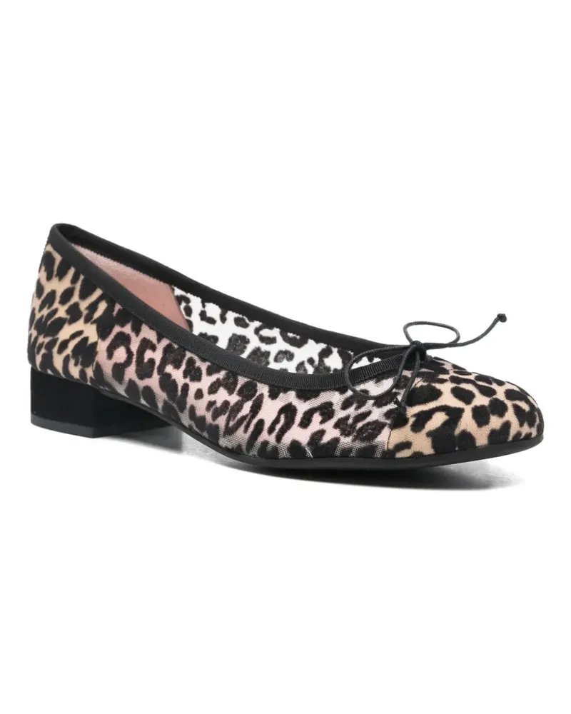 Pretty Ballerinas Ballerinas mit Leoparden-Print - Nude Nude