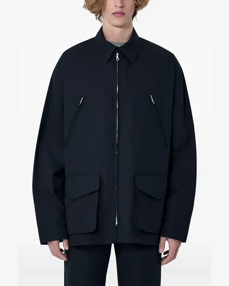 Rier zip-up multi-pocket jacket - Schwarz Schwarz