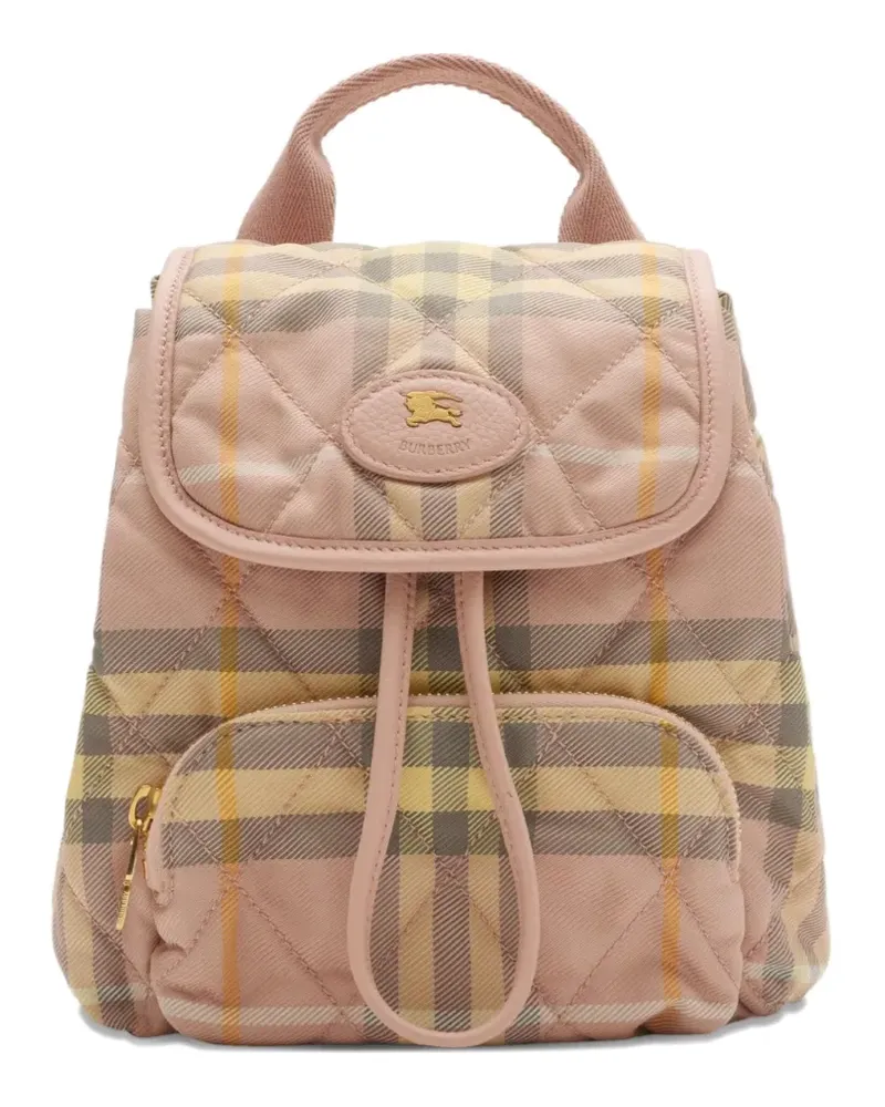 Burberry Gesteppte Horseshoe Rucksack - Rosa Rosa