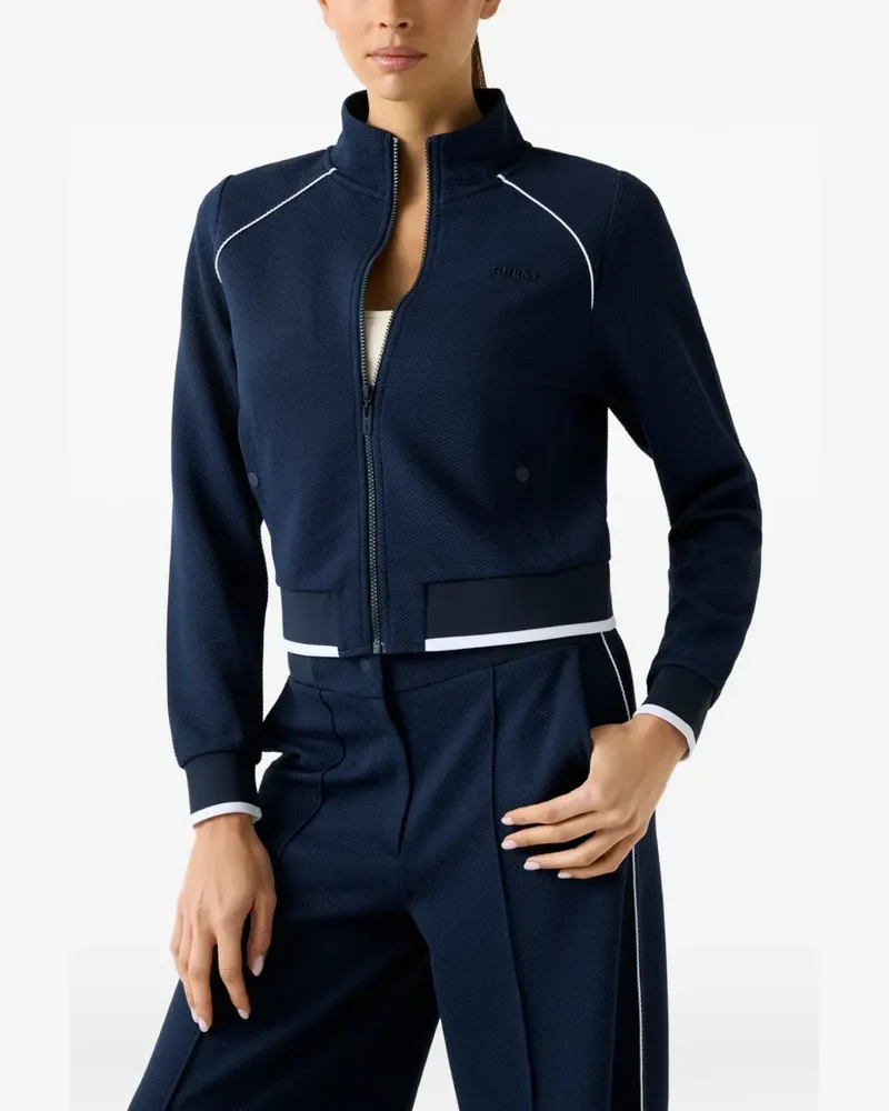 Guess Sweatshirt mit Reißverschluss - Blau Blau
