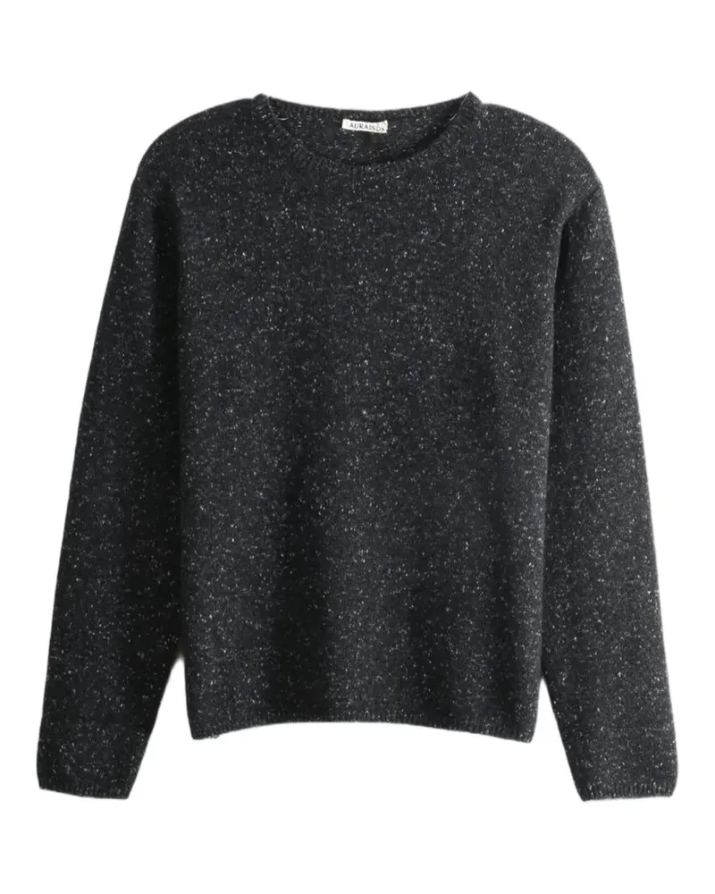 AURALEE Pullover mit meliertem Muster - Grau Grau