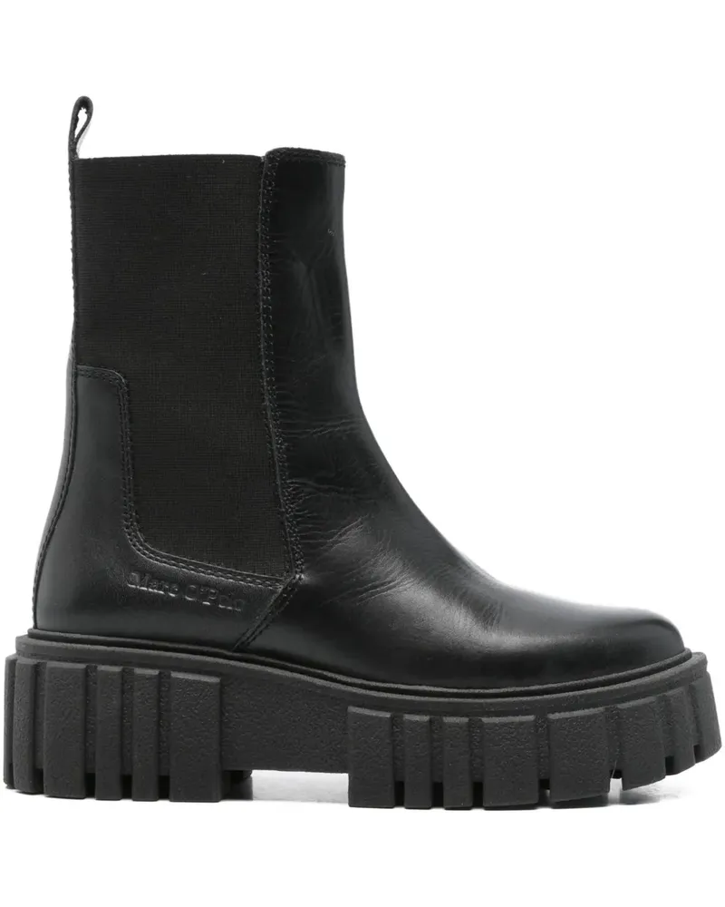 Marc O'Polo Stiefel mit elastischen Einsätzen 55mm - Schwarz Schwarz