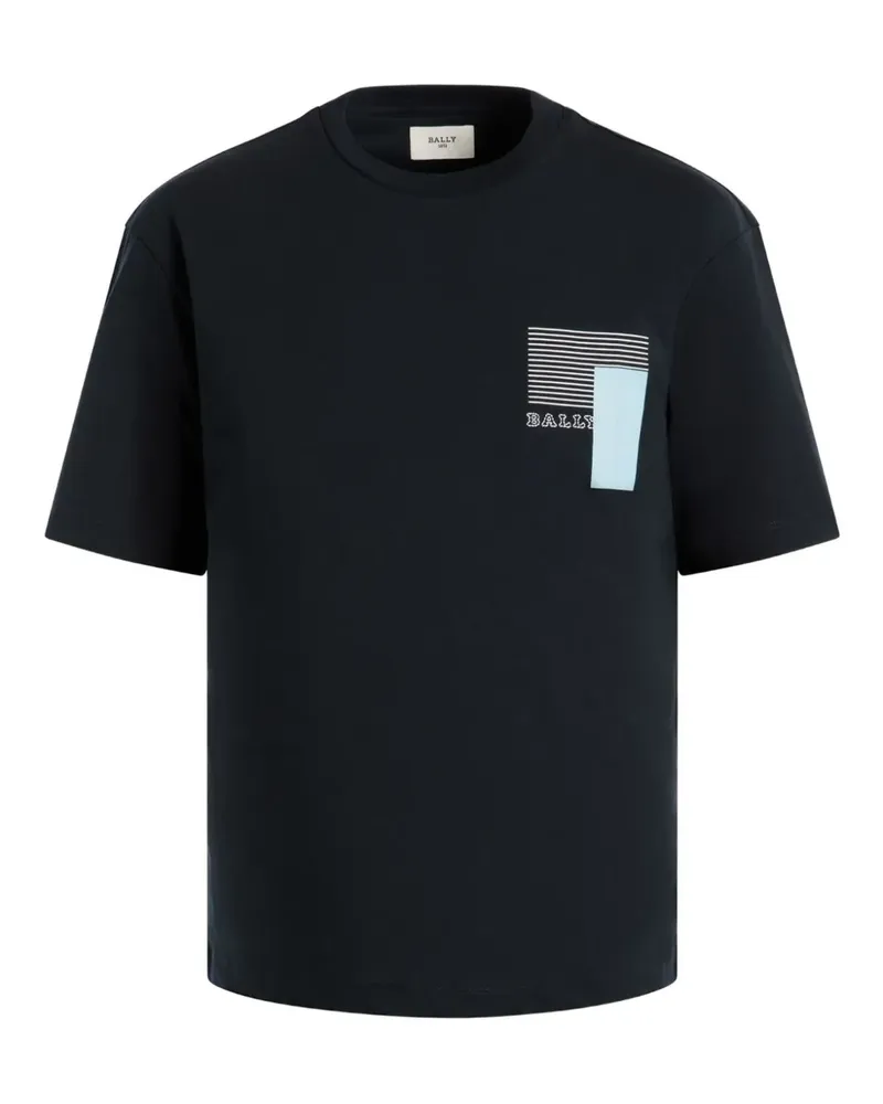 Bally T-Shirt mit Logo-Detail - Schwarz Schwarz