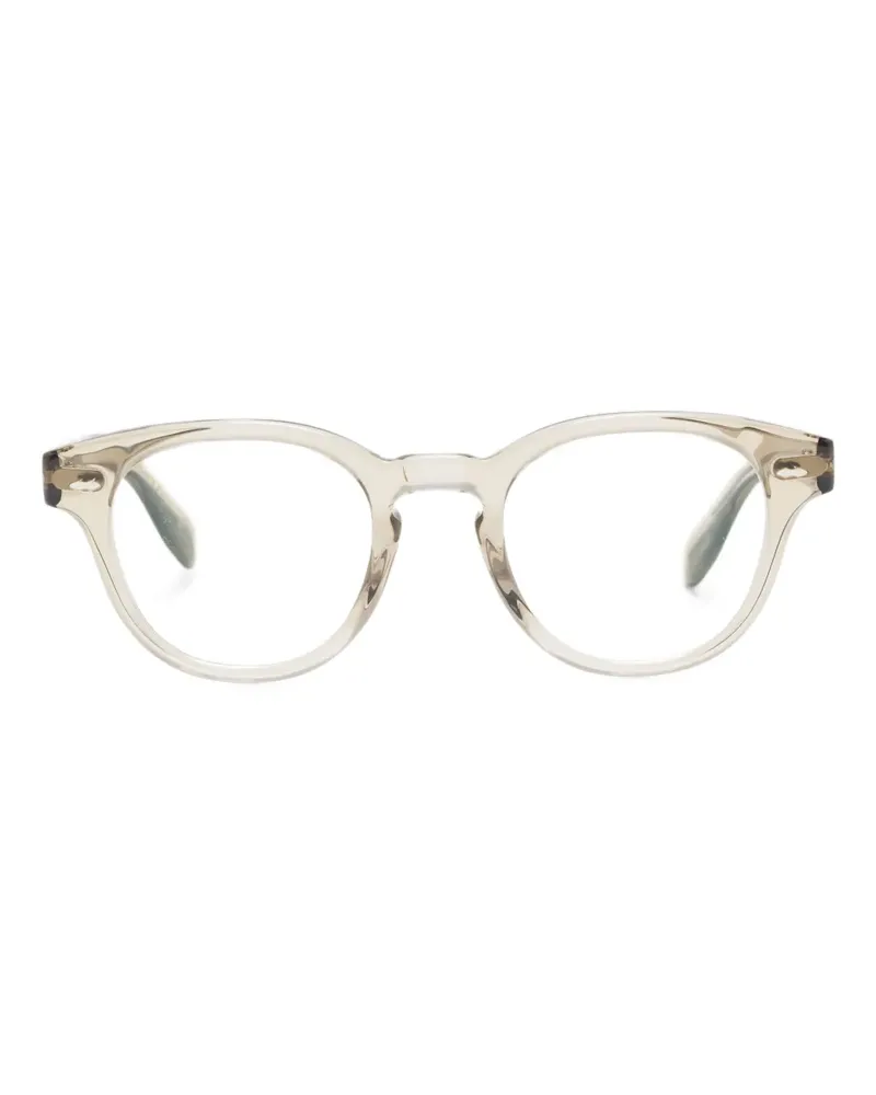 Oliver Peoples Brille mit rundem Gestell - Grau Grau